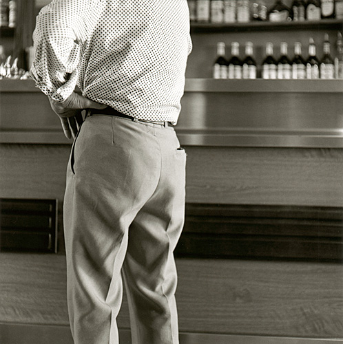 Man at bar, Gordes, Provence, France - Getty ref: 3413-000034 - direct link on contact page