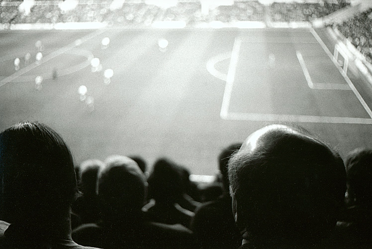 Spectators at football match, London - Getty ref: 3413-000008 - direct link 
  on contact page