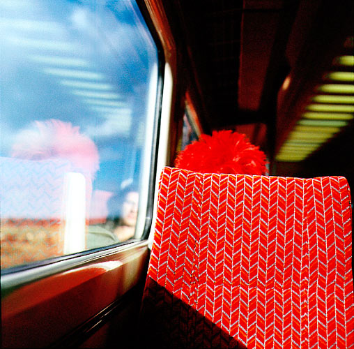 Punk on train - Getty ref: 3413-000029 - direct link on contact page