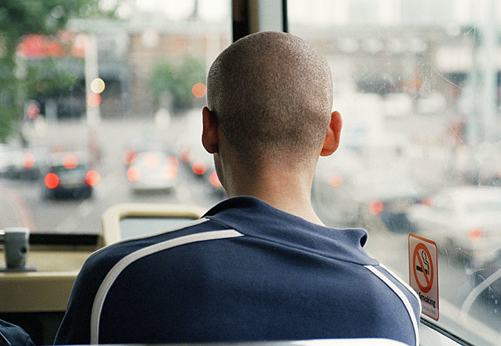 On the bus, Vauxhall, London - Alamy ref: AC1ED3 - direct link on contact page