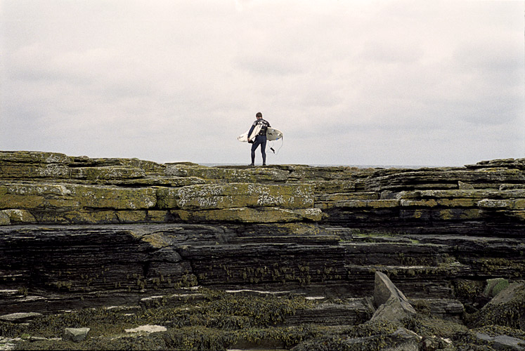 Russell Winter at Brims Ness, Scotland, eventual winner of O'Neill Highland Open 2006