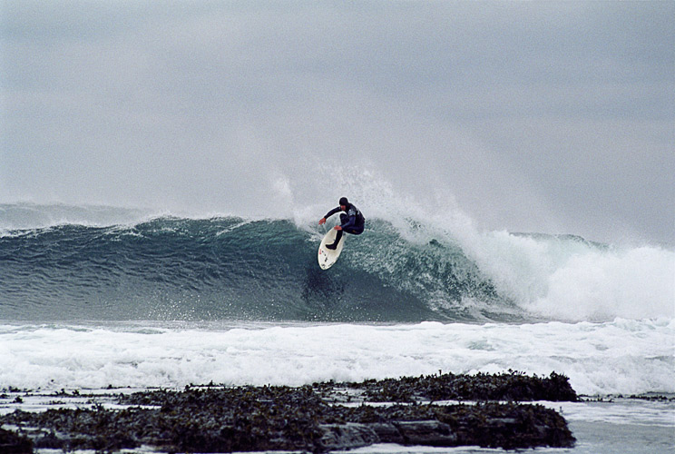 Russell Winter at Brims Ness, Scotland, eventual winner of O'Neill Highland Open 2006