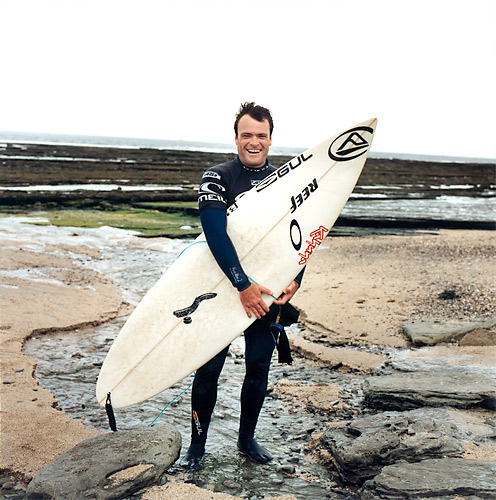 Russell Winter at Brims Ness, Scotland, eventual winner of O'Neill Highland Open 2006