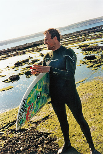 Sam Lamiroy, British, at Thurso East, Scotland during the O'Neill Highland Open 2006