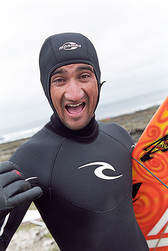 Odirlei Coutinho, Brazil at Brims Ness, Scotland during the O'Neill Highland Open 2006